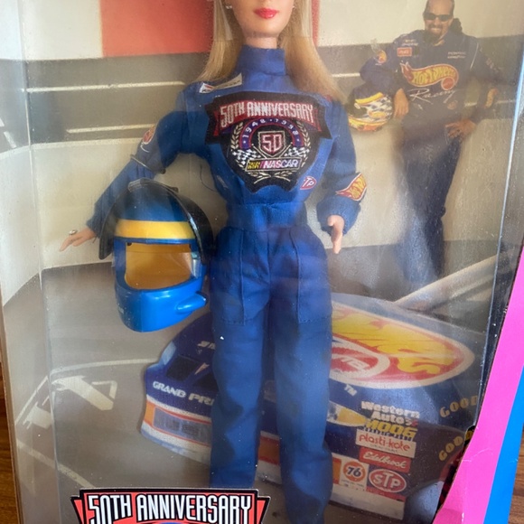 NASCAR Barbie 1998 50th Anniversary Collector Edition Doll Mattel # 20442 NIB - Picture 2 of 9